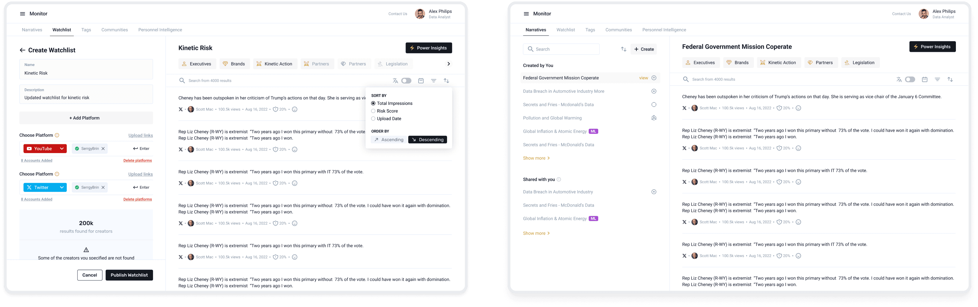 AI Social Intelligence Platform , 1